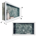 Ver imagem 4 de Nicho de Porcelanato Cinza Alicante Polido 60x32cm