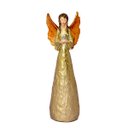 Ver imagem 5 de Anjo Dourado De resina Com Detalhe Pombo 20cm