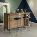 Ver imagem 1 de Bancada Gourmet Ilha Industrial Mel/arenas com 2 Banquetas Jade Mel/arenas/preto