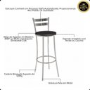 Ver imagem 5 de Bancada Gourmet Ilha Industrial Mel/arenas com 2 Banquetas Jade Mel/arenas/preto
