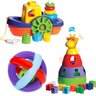 Kit de Brinquedos para Bebês Barco + Girafa + Bola - 1