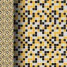 Papel de Parede Adesivo Pastilhas Azulejo Cozinha Amarelo e Preto - SSPA-014 - ROLO - 3,00M X 50cm ( - 2