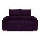 Ver imagem 6 de Sofá Boni 2 Lugares Retrátil e Reclinável 190cm Roxo em Veludo Loja Sheep