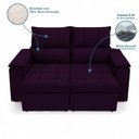 Ver imagem 2 de Sofá Boni 2 Lugares Retrátil e Reclinável 190cm Roxo em Veludo Loja Sheep