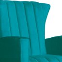 Ver imagem 4 de Poltrona Decorativa Melinda Balanço Vovo Suede Turquesa - Fm