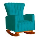 Ver imagem 1 de Poltrona Decorativa Melinda Balanço Vovo Suede Turquesa - Fm