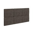 Ver imagem 1 de Painel de Cama Box Estofada Modulada Lucca (3un) Casal/queen - Suede Grafite - Rufato