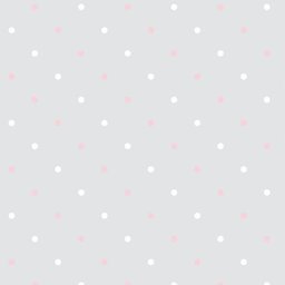Papel de Parede Adesivo Poá Bolinhas Rosa Branco Fundo Cinza - SSPO-011 - ROLO - 3,00M X 50cm ( 1,5M - 1