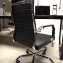 Ver imagem 6 de Cadeira Presidente Escritório Giratória Couro Sintético Nova