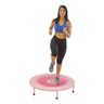 Trampolim Profissional Academia em Aço Cama Elástica Jump 98 Cm Ginástica Fitness 32 Molas Rosa - 4