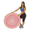 Trampolim Profissional Academia em Aço Cama Elástica Jump 98 Cm Ginástica Fitness 32 Molas Rosa - 2