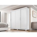 Ver imagem 3 de Guarda Roupa Casal Confort 3 Portas 4 Gavetas Branco Absoluto Semi Fosco - Zanzini