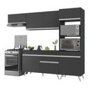 Ver imagem 6 de Armário De Cozinha Compacta 4 Peças Mp3690.898 Veneza Preto
