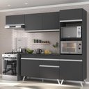 Ver imagem 1 de Armário De Cozinha Compacta 4 Peças Mp3690.898 Veneza Preto