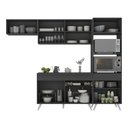 Ver imagem 3 de Armário De Cozinha Compacta 4 Peças Mp3690.898 Veneza Preto