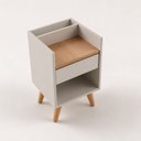 Ver imagem 1 de Mesa de Cabeceira Easy Retrô 1 Gaveta MDP Byhouse