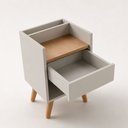 Ver imagem 5 de Mesa de Cabeceira Easy Retrô 1 Gaveta MDP Byhouse