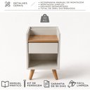 Ver mais imagens de Mesa de Cabeceira Easy Retrô 1 Gaveta MDP Byhouse