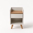 Ver imagem 4 de Mesa de Cabeceira Easy Retrô 1 Gaveta MDP Byhouse