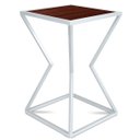 Ver imagem 6 de Mesa de Canto Lateral Alta Quadrada para Sala Austria - Branca Villandry