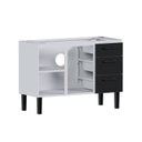 Ver imagem 2 de Gabinete para Cozinha em Aço Atena com Gavetas - Pia 120cm Branco/Preto