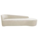 Ver imagem 7 de Kit Divã Recamier Orgânico França 220cm Lado Direito e 2 Poltronas Amore Bouclé