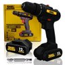 Parafusadeira Bivolt Furadeira com Impacto 19 Posições Torque 12v Mandril 1/2" e 3/8" Snel Ferrament - 1