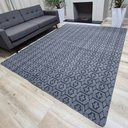 Ver imagem 4 de Tapete Carpete Sala Quarto Elegante Geométrico 1,50 X 2,00 - Cor Cinza