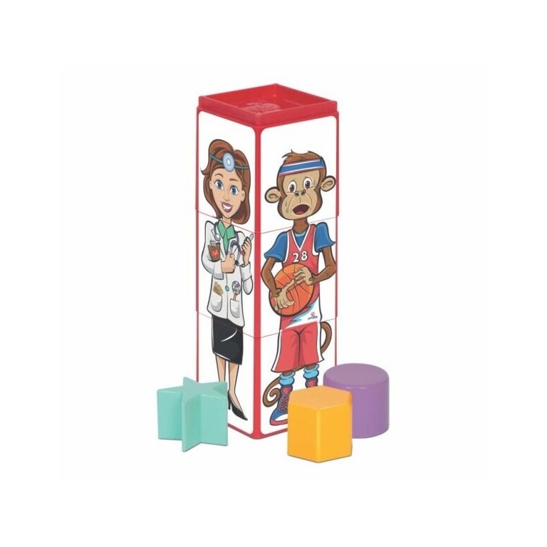Brinquedo para Bebês Cubinhos 4 em 1 - Mercotoys