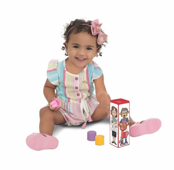 Brinquedo para Bebês Cubinhos 4 em 1 - Mercotoys - 3