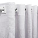 Ver imagem 1 de Cortina 2,40x1,30 Sala Quarto Cozinha Tecido Piquet Cor: Branco