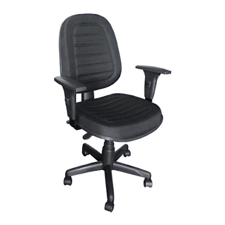 Cadeira Diretorzinha Back System Costurado C/ Braços Reguláveis – Cor Preto – MARTIFLEX – 32996