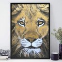 Ver imagem 1 de Quadro Decorativo Desenho do Leão Colorido-34x49Cm