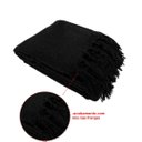 Ver imagem 2 de Manta para Sofá em Algodão Preta Gigante 2,40 X 1,80