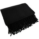 Ver imagem 1 de Manta para Sofá em Algodão Preta Gigante 2,40 X 1,80