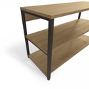 Ver imagem 4 de Sapateira Estilo Industrial 88cm 03 Prateleiras Li020 Kappesberg - Freijó/preto Fosco