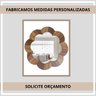 Espelho Decorativo Moldura Madeira Pegui Barrie 45 cm:Marrom - 3