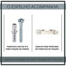 Espelho Decorativo Moldura Madeira Pegui Barrie 45 cm:Marrom - 10