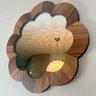 Espelho Decorativo Moldura Madeira Pegui Barrie 45 cm:Marrom - 8