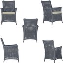 Ver imagem 5 de 2 Poltronas e 1 Mesa Igapó em Alumínio Pintura Preta Corda Náutica Estofado 7