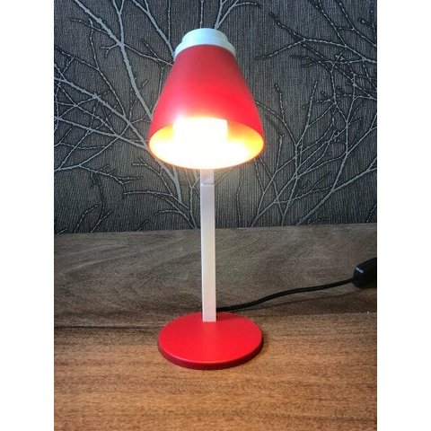Luminária Office Mobby Vermelha - 33cm