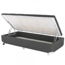 Ver imagem 7 de Cama Box Baú Solteiro Poliéster 78x188cm - Genki Kenko Colchões:preto