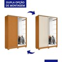 Ver imagem 4 de Guarda Roupa Frizatto 2 Portas Deslizantes Flex Cinamomo com Espelho - Móveis Albatroz Cinamomo