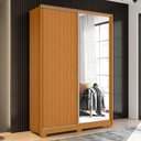 Ver imagem 2 de Guarda Roupa Frizatto 2 Portas Deslizantes Flex Cinamomo com Espelho - Móveis Albatroz Cinamomo
