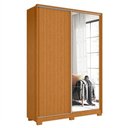 Ver imagem 1 de Guarda Roupa Frizatto 2 Portas Deslizantes Flex Cinamomo com Espelho - Móveis Albatroz Cinamomo
