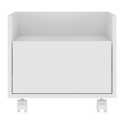 Gabinete Armário Banheiro 40cm com Rodízios Multimóveis V5035 Branco - 6