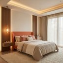 Ver imagem 5 de Cabeceira Cama Box Queen Estofada Ravena 160cm com Sapatas Plásticas Linha Premium Design Soft Curve
