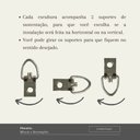 Ver mais imagens de Kit Decoração Esculturas de Parede em Metal Exclusivo no Brasil Home Decor:bronze Escuro, Dourado e