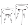 Mesa de Decoração para Salas de Estar Bege - 3