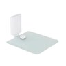 Kit Banheiro Lavabo Alumínio E Vidro Branco Fosco 6 Peças - 5